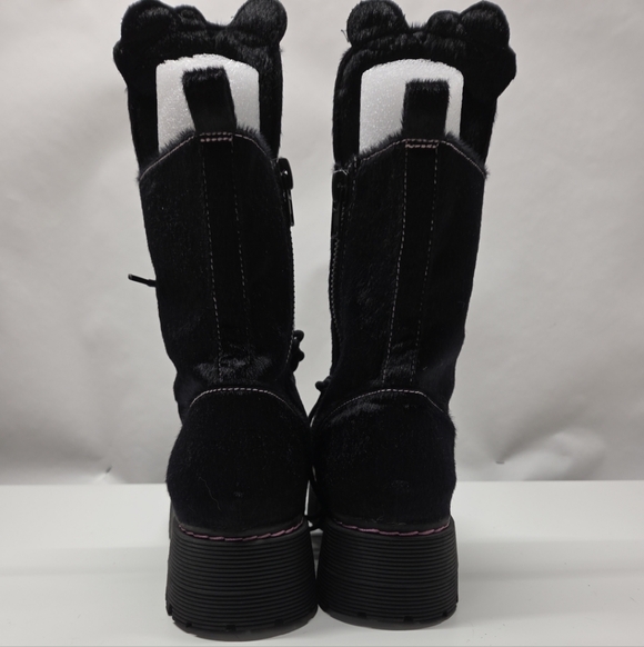 Sugar Thrillz Dollskill Best Furrends Womens 10 Teddy Bear Platform Combat Boots - Picture 4 of 10
